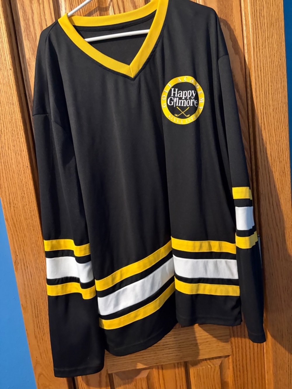 Happy Gilmore Hockey Jersey - Black & Yellow